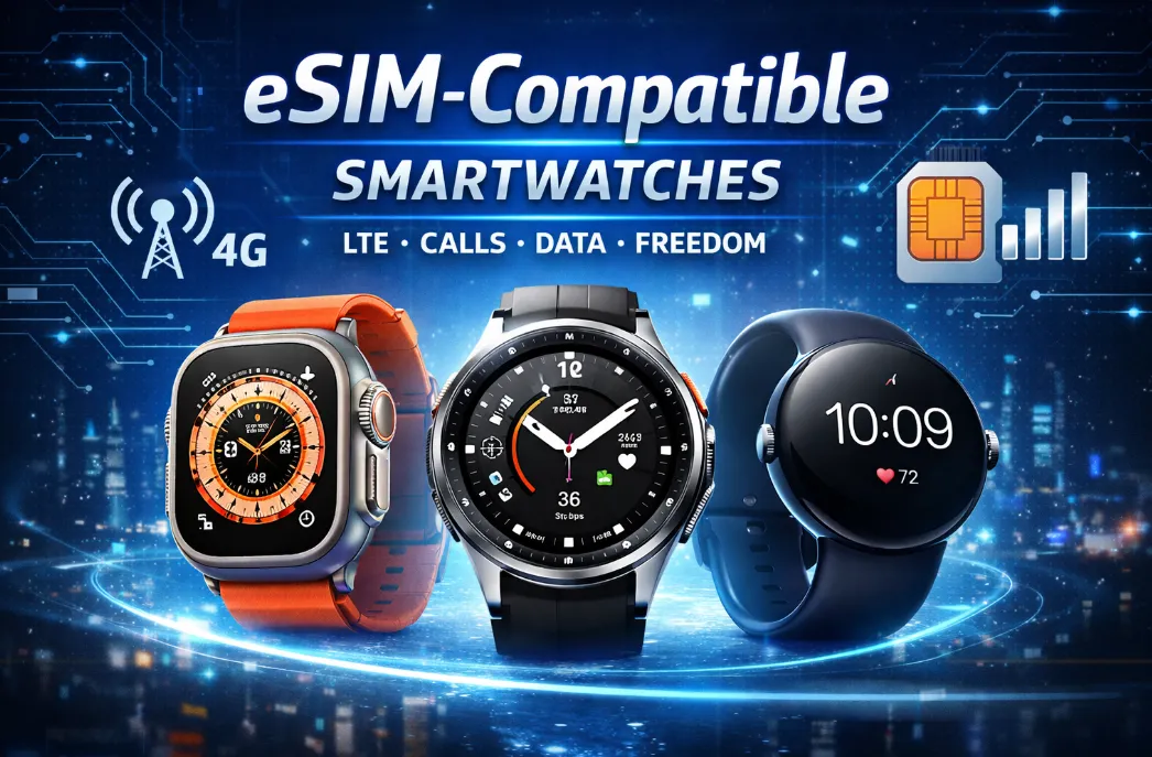 eSIM-Compatible Smartwatches 2026: Full LTE List + Top Picks for Standalone Use & Longest Battery
