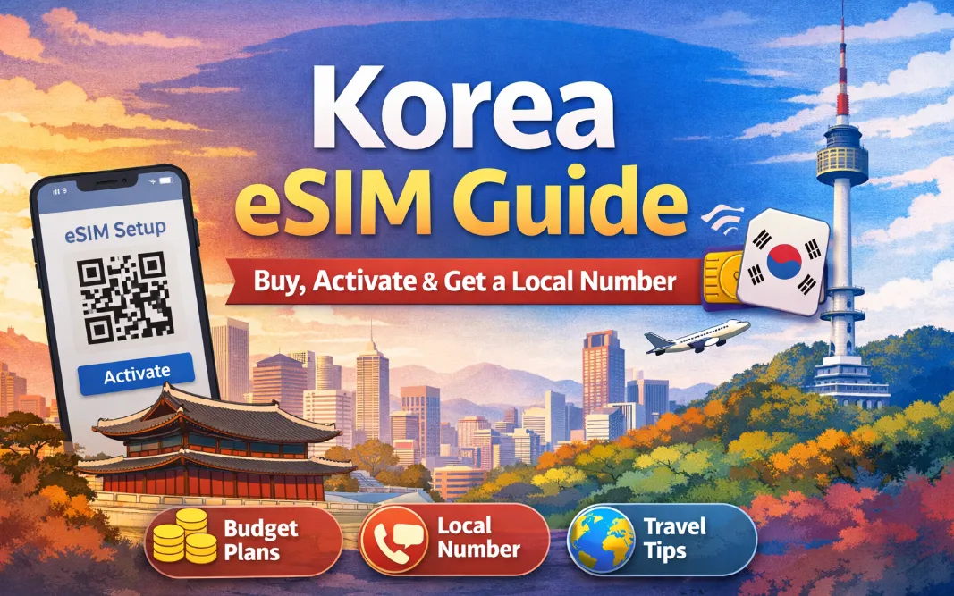 Korea eSIM Guide 2026: How to Buy, Activate & Get a Local Number (Top Providers & Budget Plans)