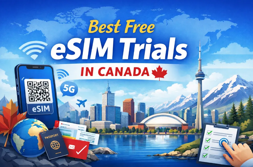 6 Best Free eSIM Trials in Canada (2026): Comparison, Setup & Activation Tips