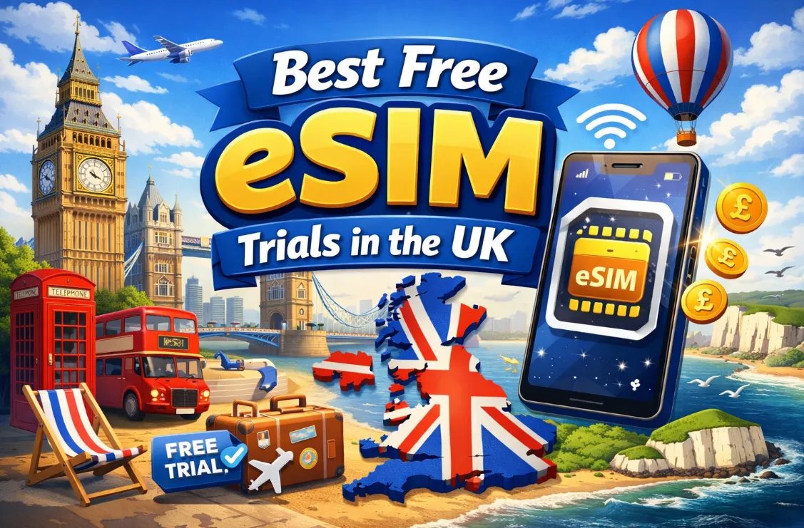 5 Best Free eSIM Trials in the UK (2026): Comparison, Setup & Activation Tips