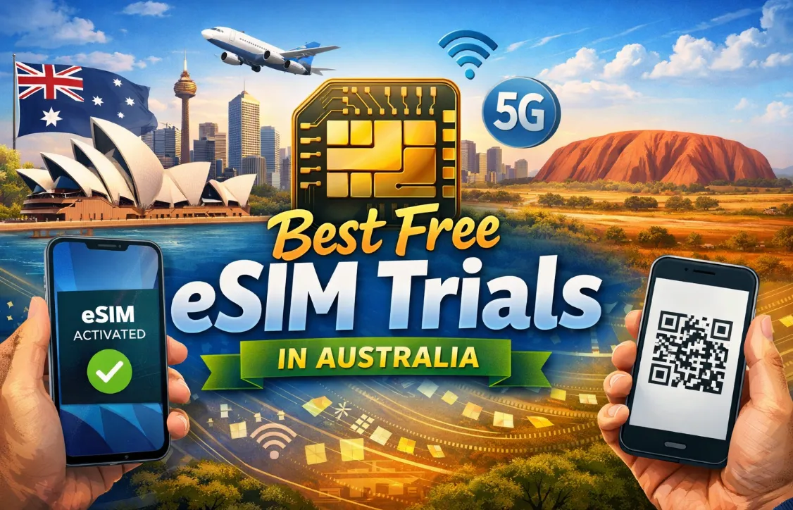 4 Best Free eSIM Trials in Australia (2026): Comparison, Setup & Activation Tips