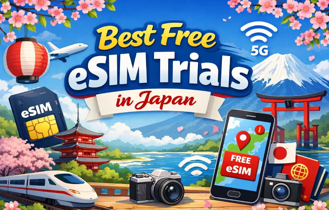 5 Best Free eSIM Trials in Japan (2026): Comparison, Setup & Activation Tips