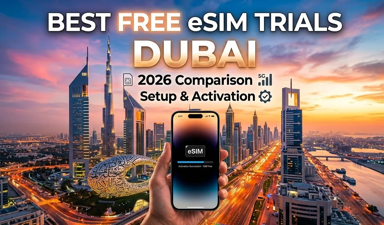 4 Best Free eSIM Trials in Dubai (2026): Comparison, Setup & Activation Tips