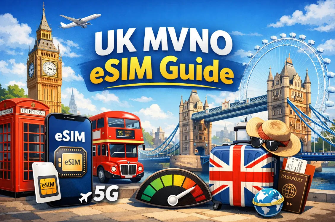UK MVNO eSIM Guide 2026: 5 Best Student & Traveler Plans Under £10