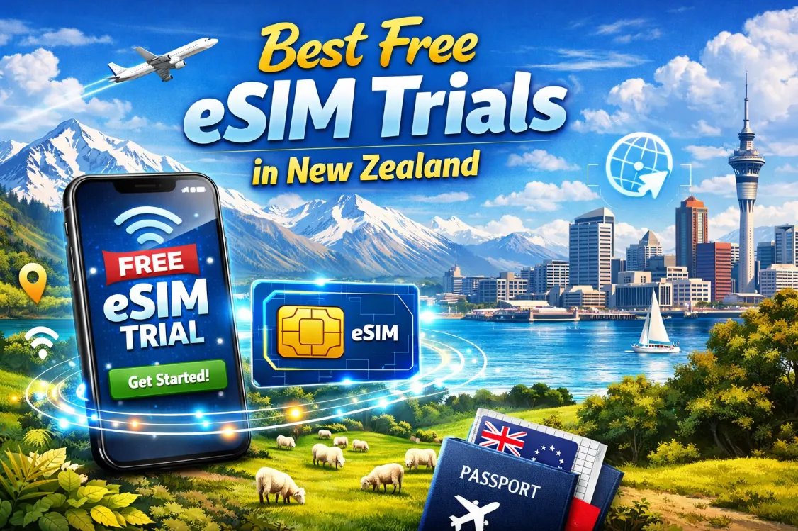 5 Best Free eSIM Trials in New Zealand (2026): Comparison, Setup & Activation Tips