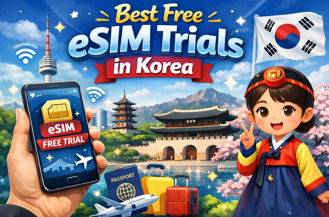 6 Best Free eSIM Trials in Korea (2026): Comparison, Setup & Activation Tips