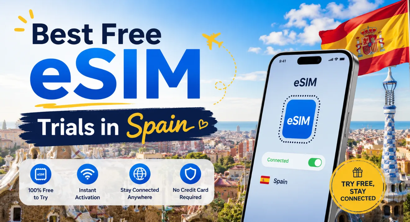 6 Best Free eSIM Trials in Spain (2026): Comparison, Setup & Activation Tips
