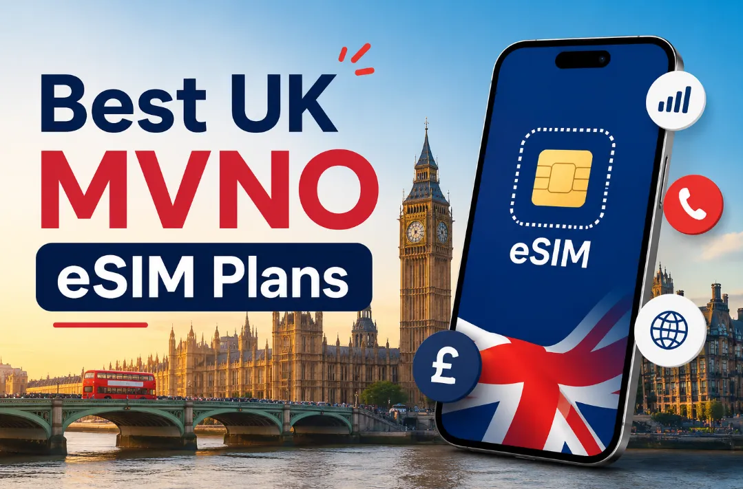5 Best UK MVNO eSIM Plans Under £10: Student & Traveler Guide 2026